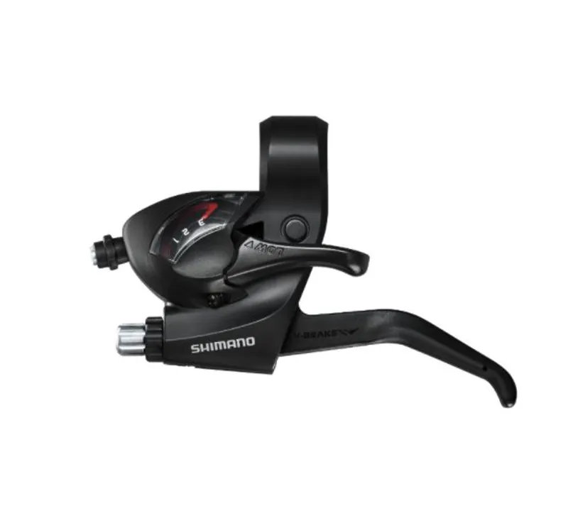 ST EF41 EZ fire plus STI set for V brakes 3x6 speed 2 finger lever in black